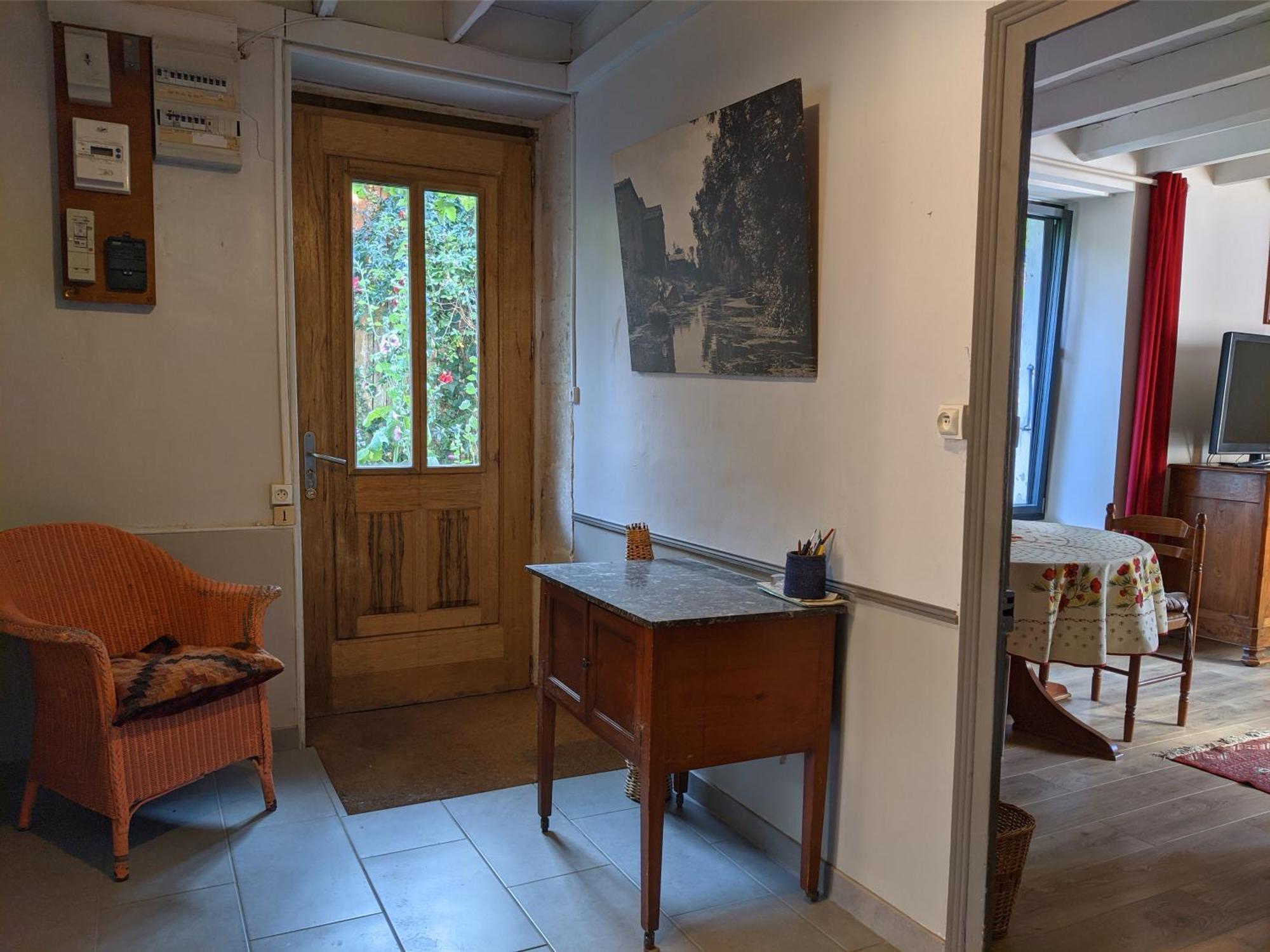 Les Volets Bleus Villa Arçais Buitenkant foto