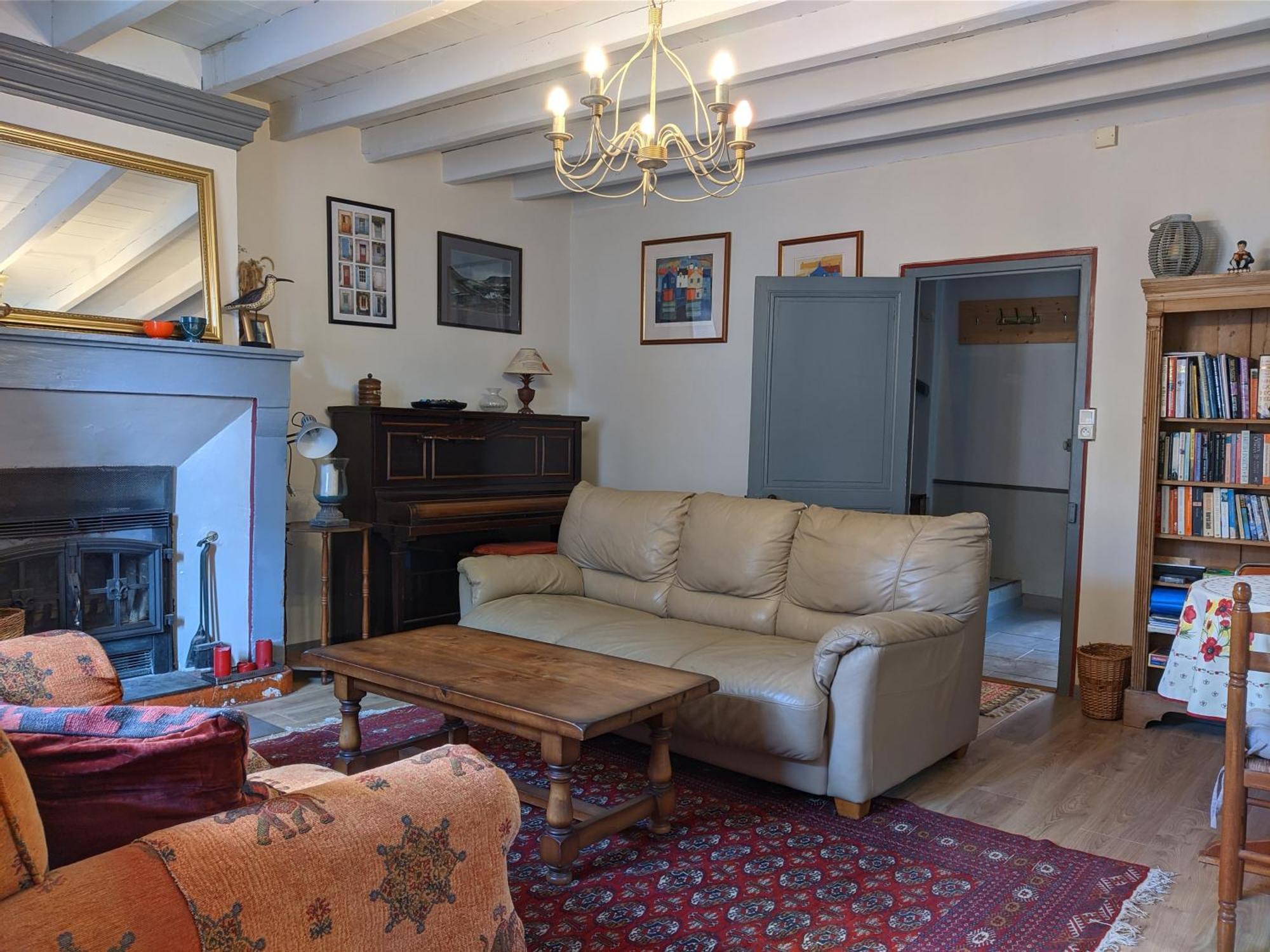 Les Volets Bleus Villa Arçais Buitenkant foto