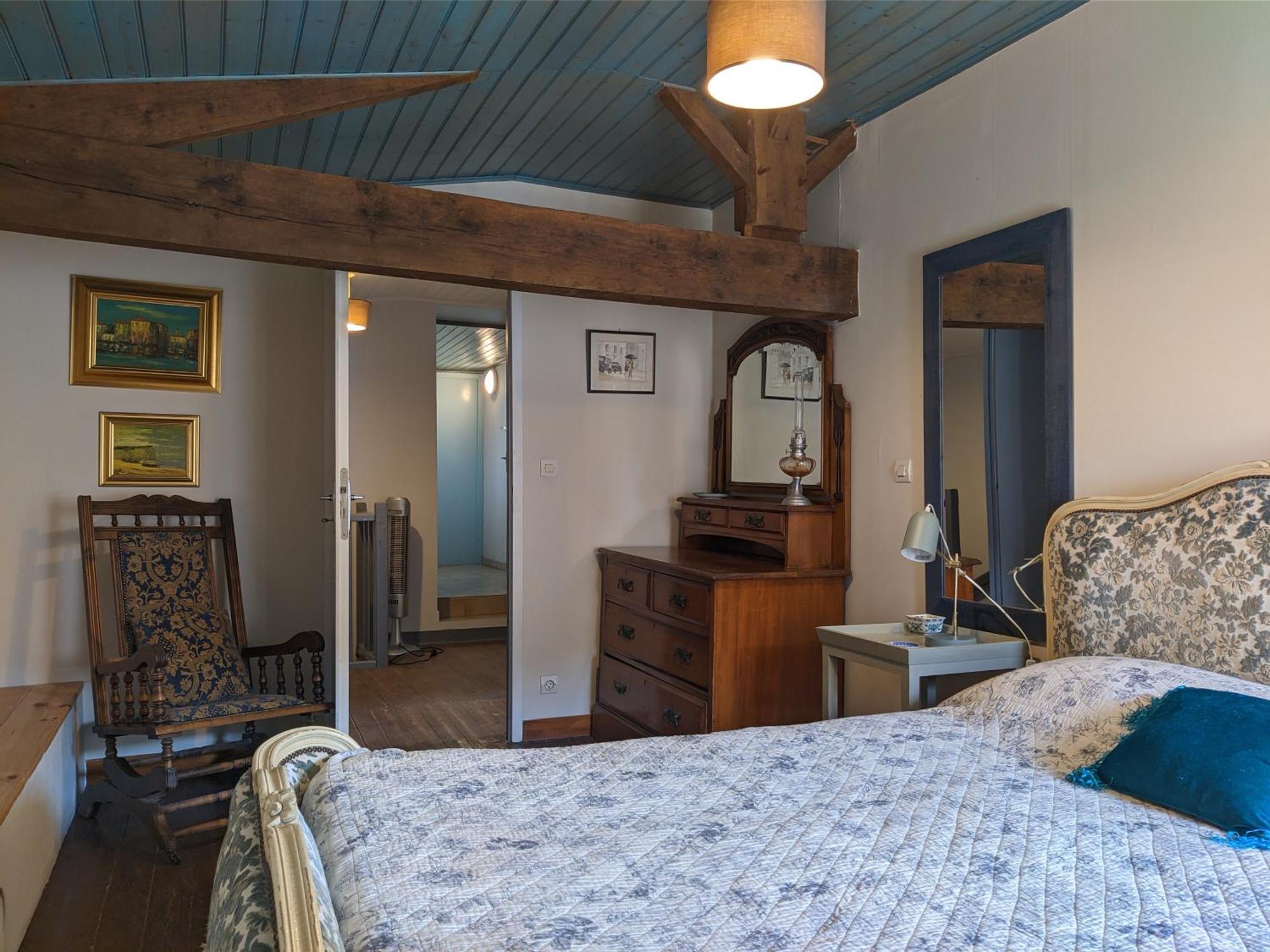 Les Volets Bleus Villa Arçais Buitenkant foto
