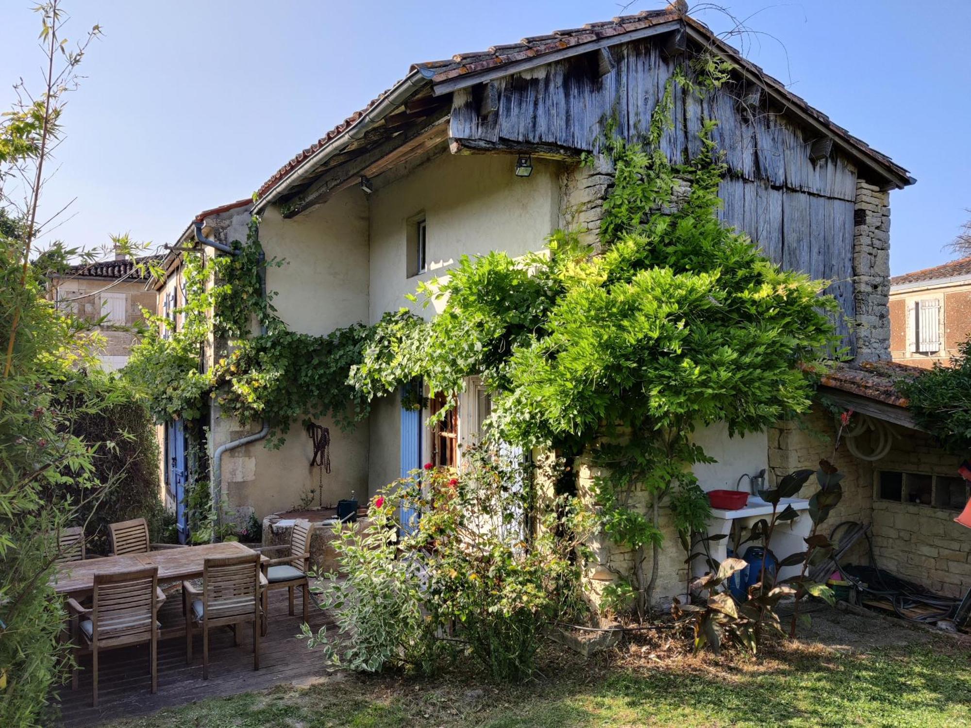 Les Volets Bleus Villa Arçais Buitenkant foto